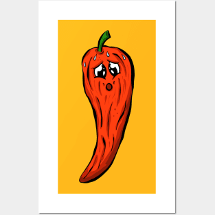 The Super Hot Chilli Cartoon Character Garden Tips Toons Posters and Art